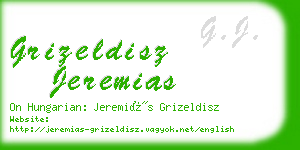 grizeldisz jeremias business card